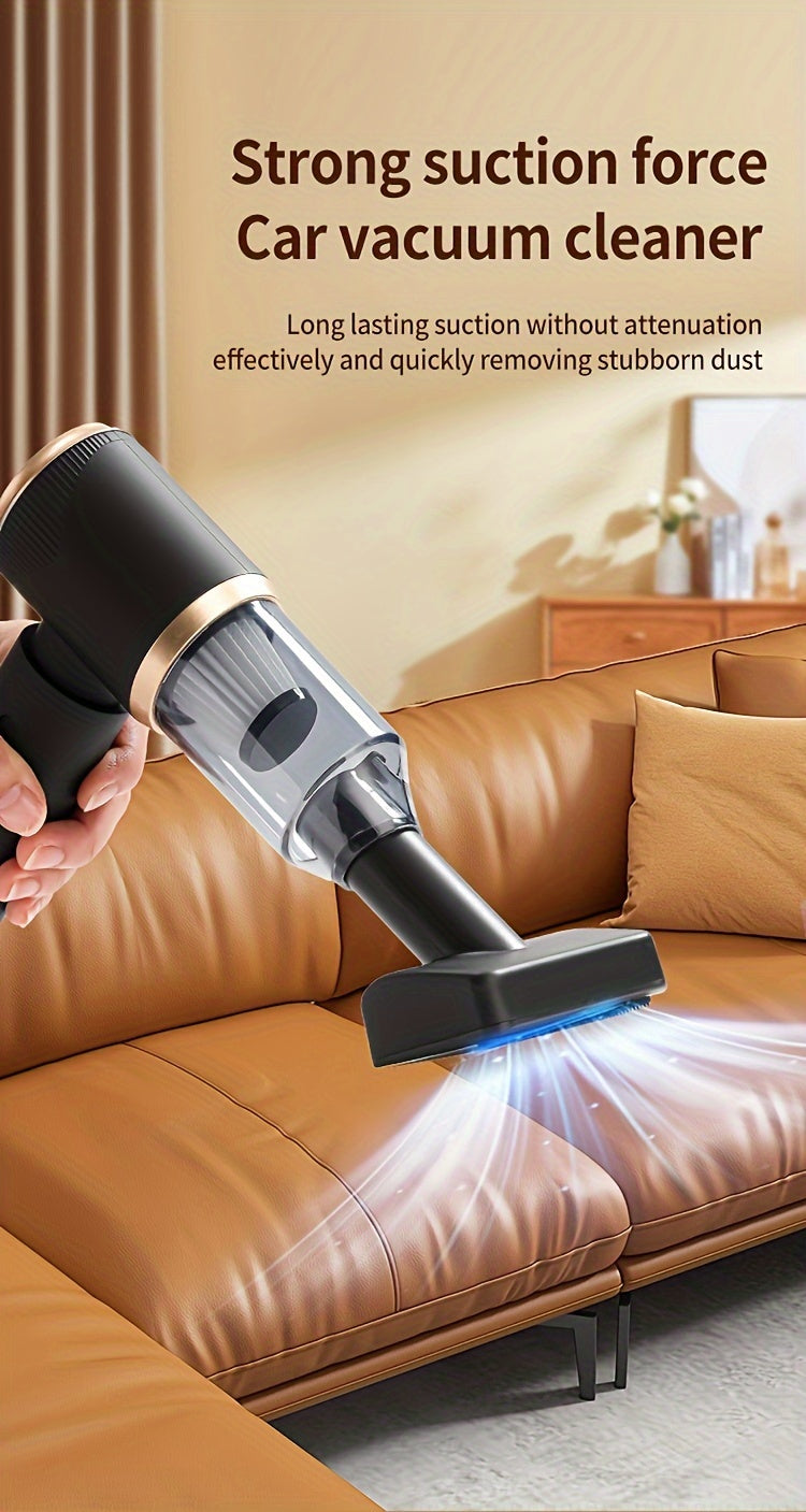 Multi-Functional Handheld Vacuum Cleaner with a Portable Design.