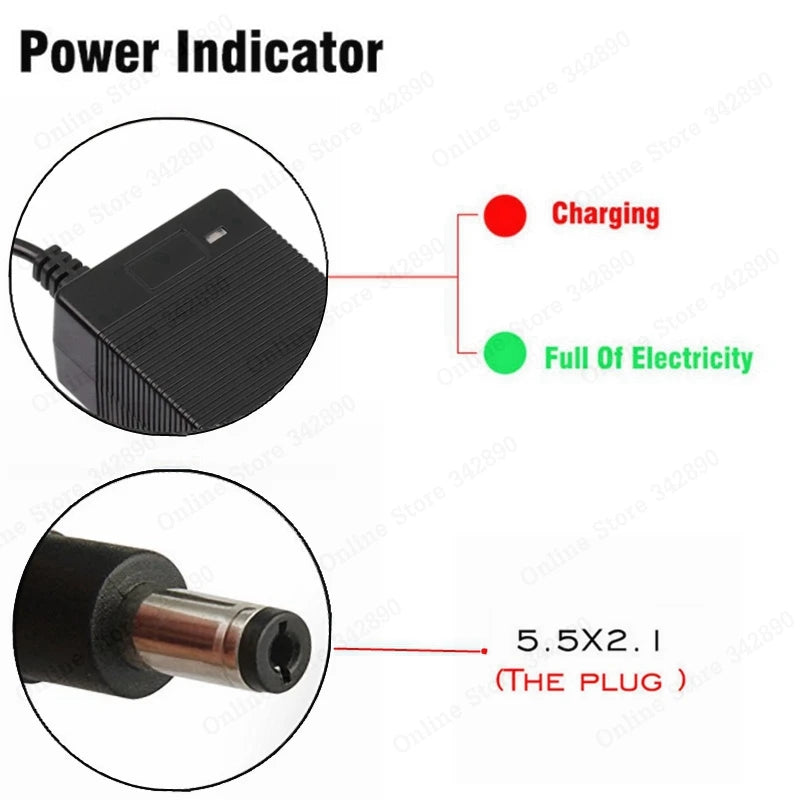 VoltMax 42V 2A Lithium Battery Charger