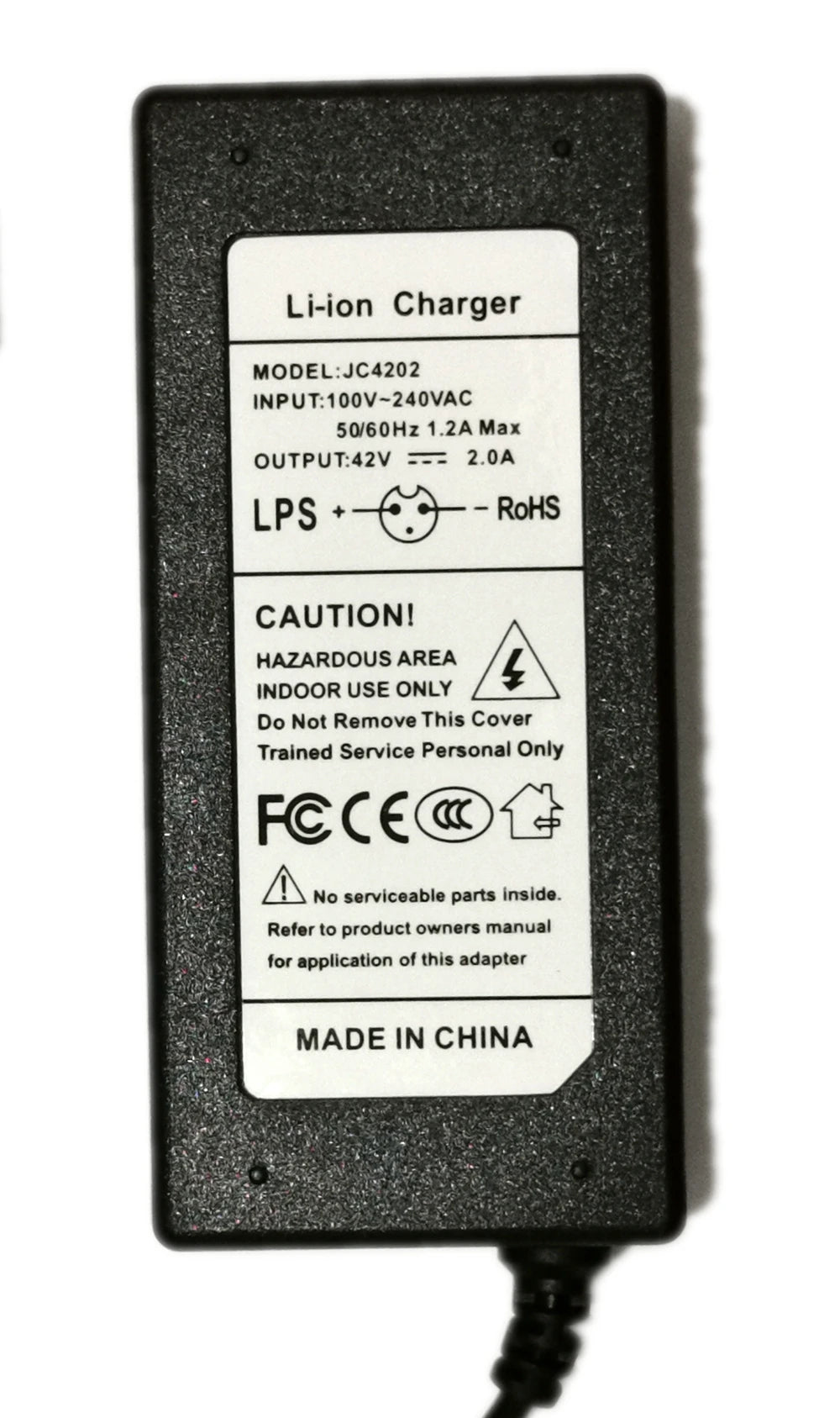 VoltMax 42V 2A Lithium Battery Charger