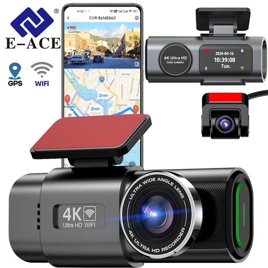 AutoGuard 4K Dashcam Pro with GPS and Wifi