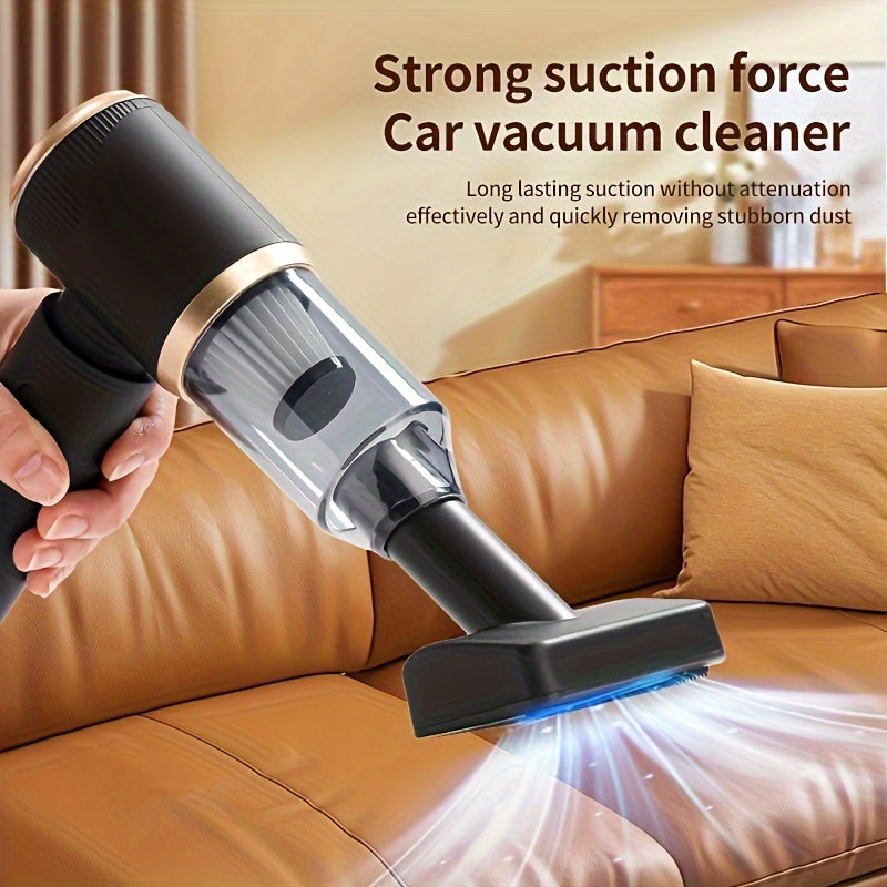 Multi-Functional Handheld Vacuum Cleaner with a Portable Design.