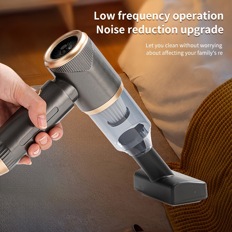 Multi-Functional Handheld Vacuum Cleaner with a Portable Design.